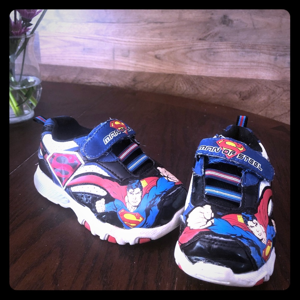 Superman light up shoes